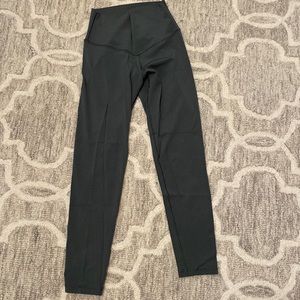 Aerie 7/8 High Waisted Green Leggings.